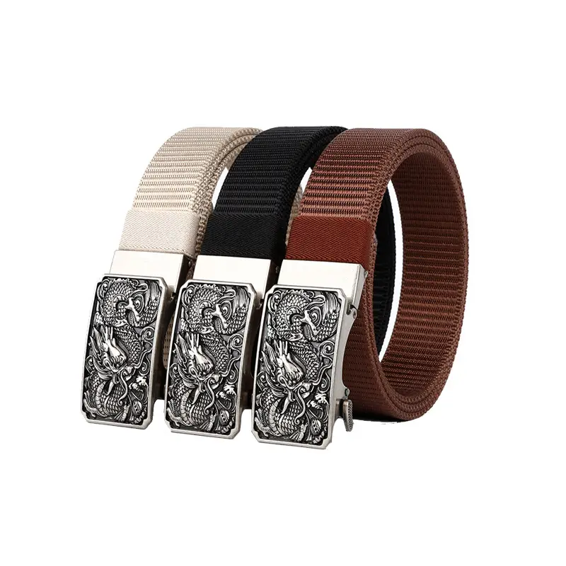 Men's Green Ornate Buckle Belt