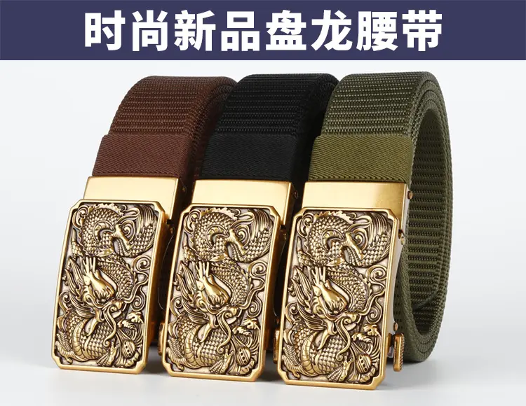 Men's Green Ornate Buckle Belt — feature 6