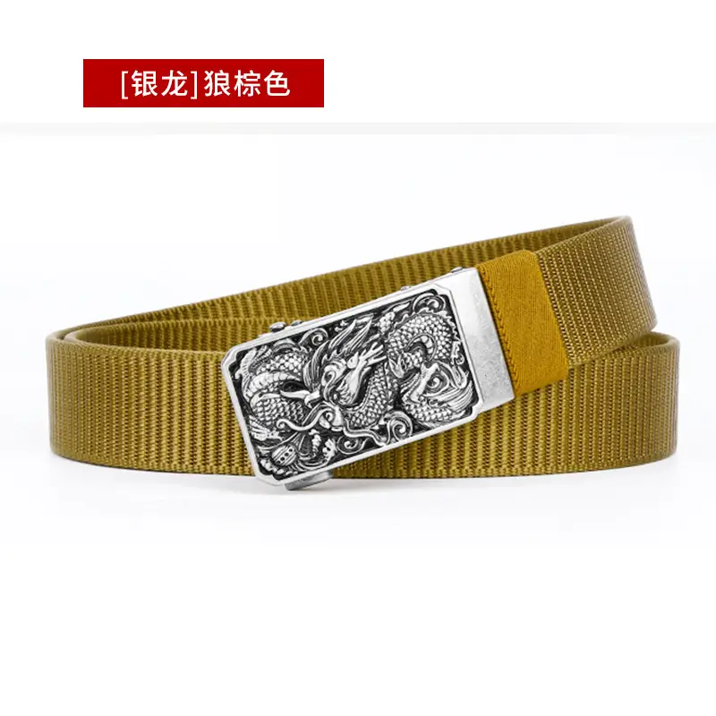 Men's Green Ornate Buckle Belt