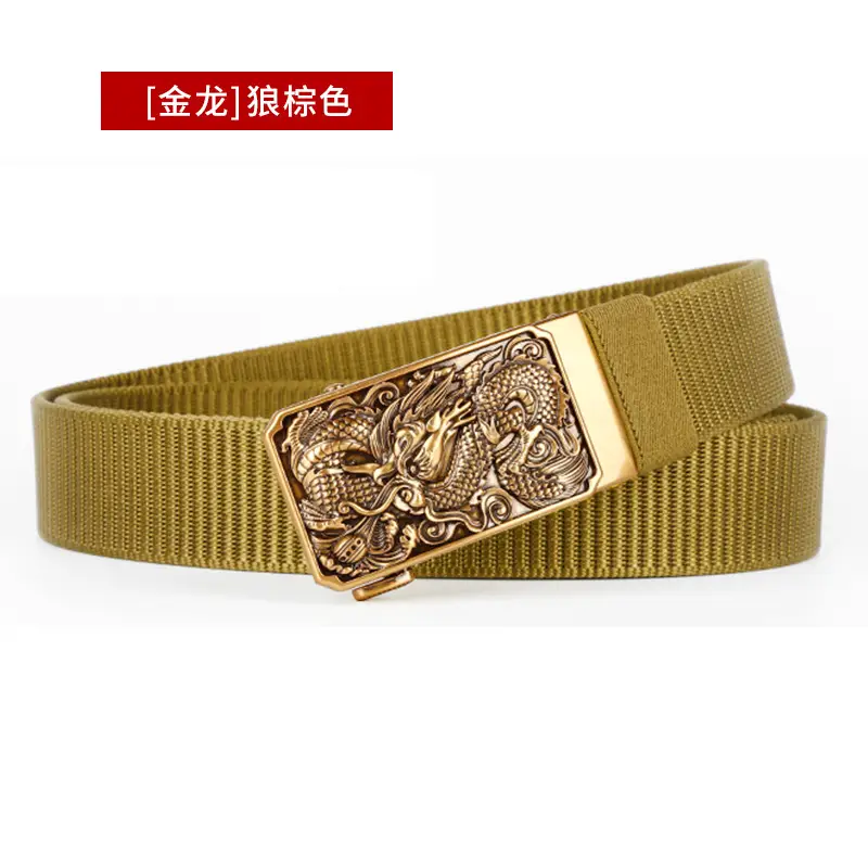 Men's Green Ornate Buckle Belt