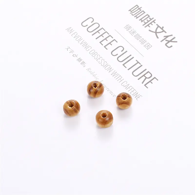 Wooden Pine Round Beads for Bracelet & DIY Jewelry - Image 2