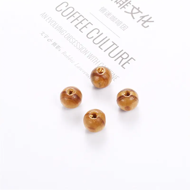 Wooden Pine Round Beads for Bracelet & DIY Jewelry - Image 3