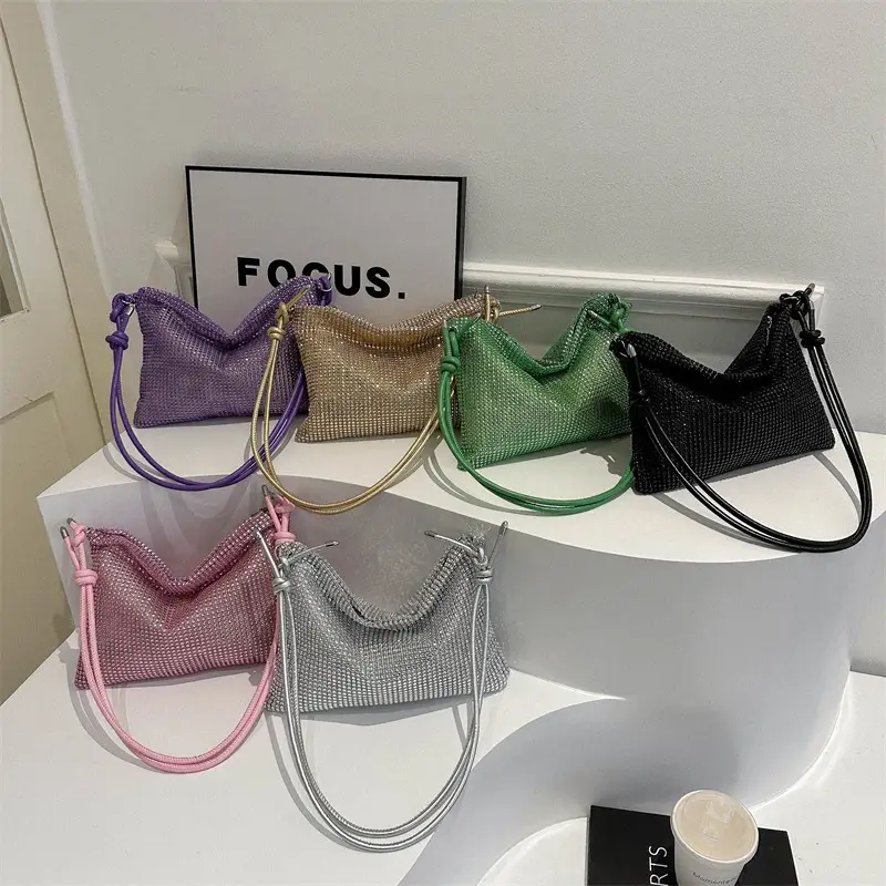 Women's Black Mesh Shoulder Bag 2024 Spring New