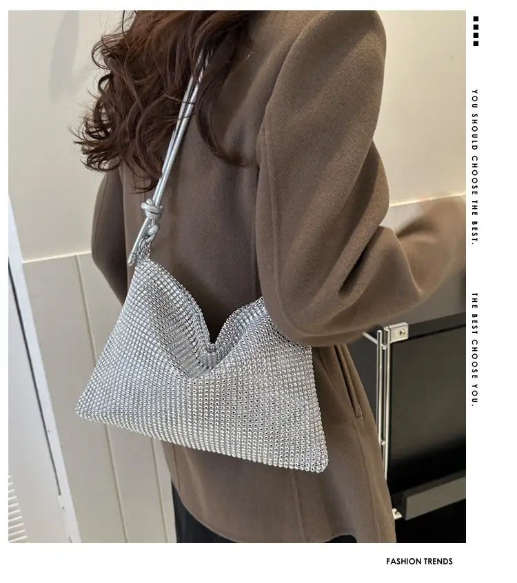 Women's Black Mesh Shoulder Bag 2024 Spring New — feature 1
