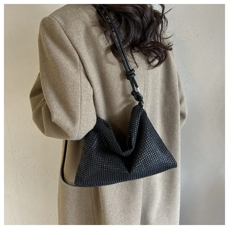 Women's Black Mesh Shoulder Bag 2024 Spring New — feature 10