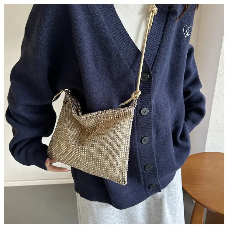 Women's Black Mesh Shoulder Bag 2024 Spring New — feature 12