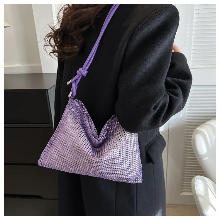 Women's Black Mesh Shoulder Bag 2024 Spring New — feature 13