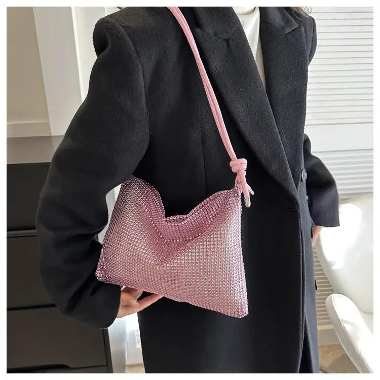 Women's Black Mesh Shoulder Bag 2024 Spring New — feature 16
