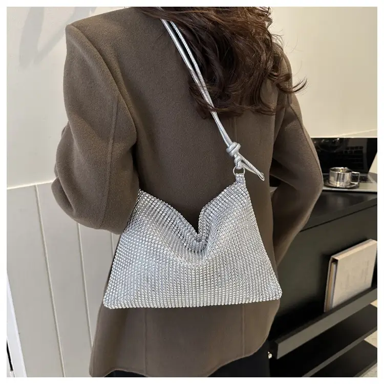 Women's Black Mesh Shoulder Bag 2024 Spring New — feature 17