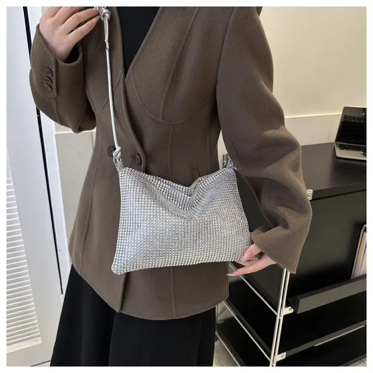 Women's Black Mesh Shoulder Bag 2024 Spring New — feature 18