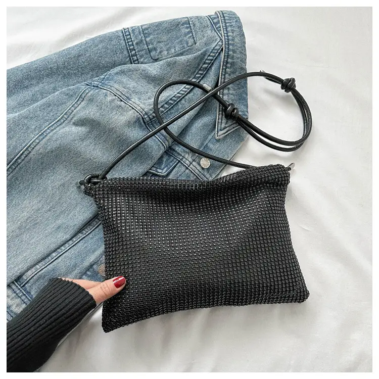 Women's Black Mesh Shoulder Bag 2024 Spring New — feature 29