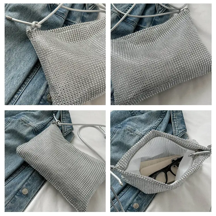 Women's Black Mesh Shoulder Bag 2024 Spring New — feature 8