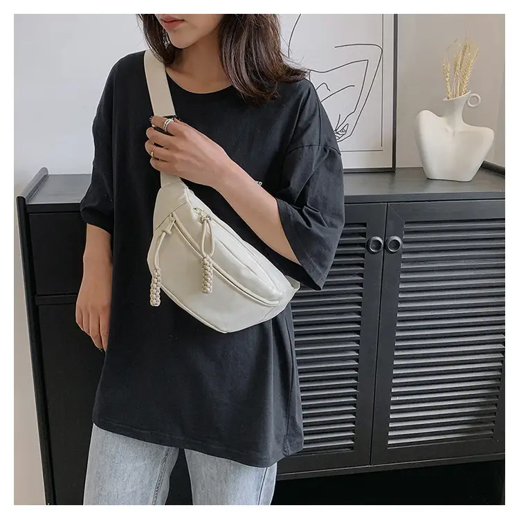 Lightweight Pink Canvas Shoulder Bag for Women — feature 14