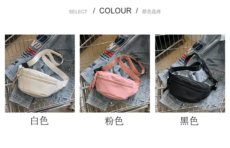 Lightweight Pink Canvas Shoulder Bag for Women — feature 2
