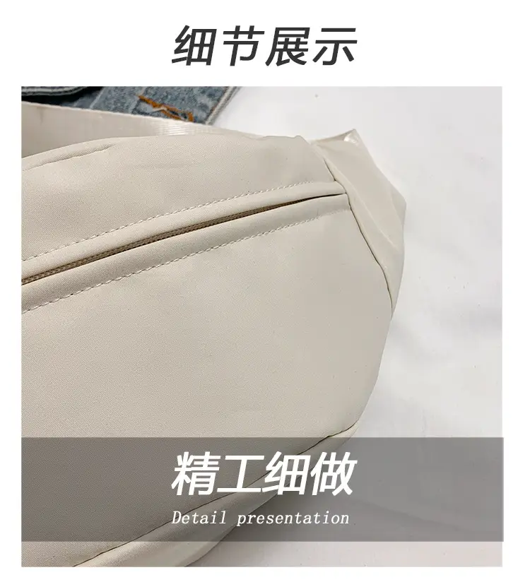 Lightweight Pink Canvas Shoulder Bag for Women — feature 3