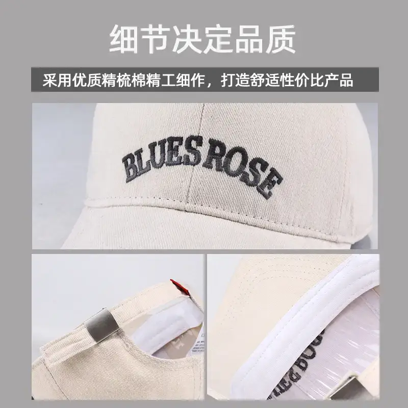 Big Head Baseball Cap with Gradient Embroidery UV Hat — feature 12
