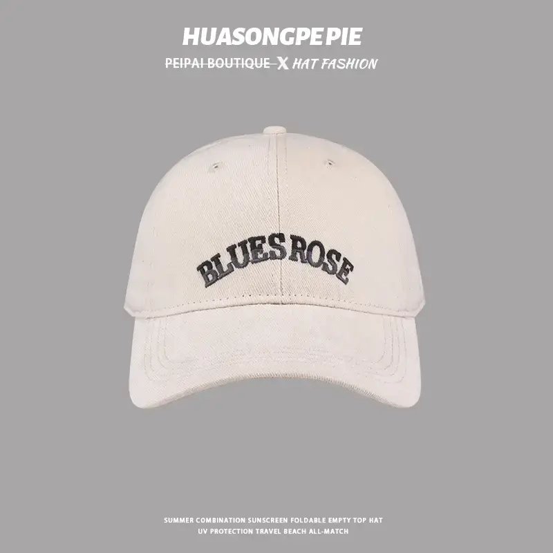 Big Head Baseball Cap with Gradient Embroidery UV Hat — feature 13