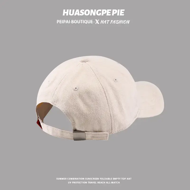 Big Head Baseball Cap with Gradient Embroidery UV Hat — feature 14