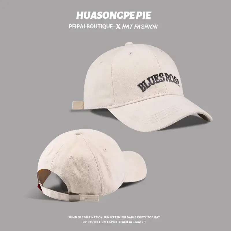 Big Head Baseball Cap with Gradient Embroidery UV Hat — feature 3