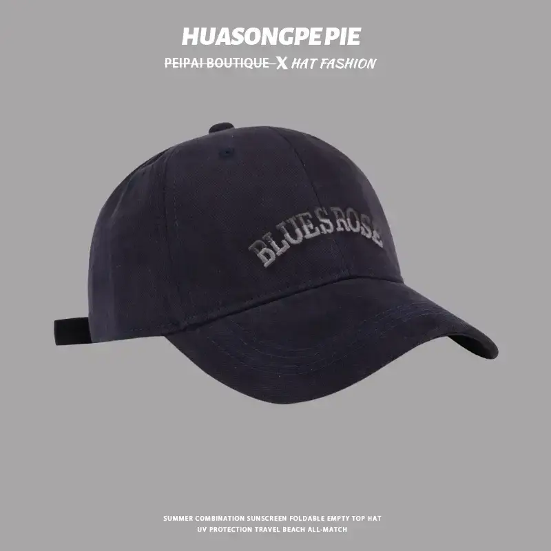 Big Head Baseball Cap with Gradient Embroidery UV Hat — feature 5