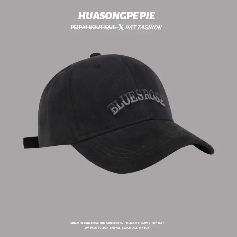 Big Head Baseball Cap with Gradient Embroidery UV Hat — feature 6