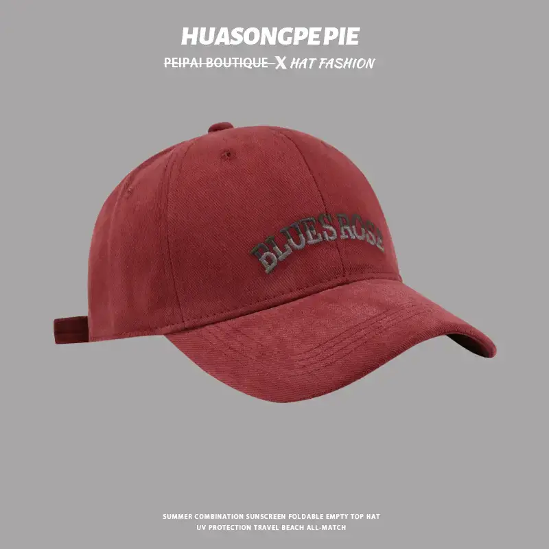 Big Head Baseball Cap with Gradient Embroidery UV Hat — feature 8