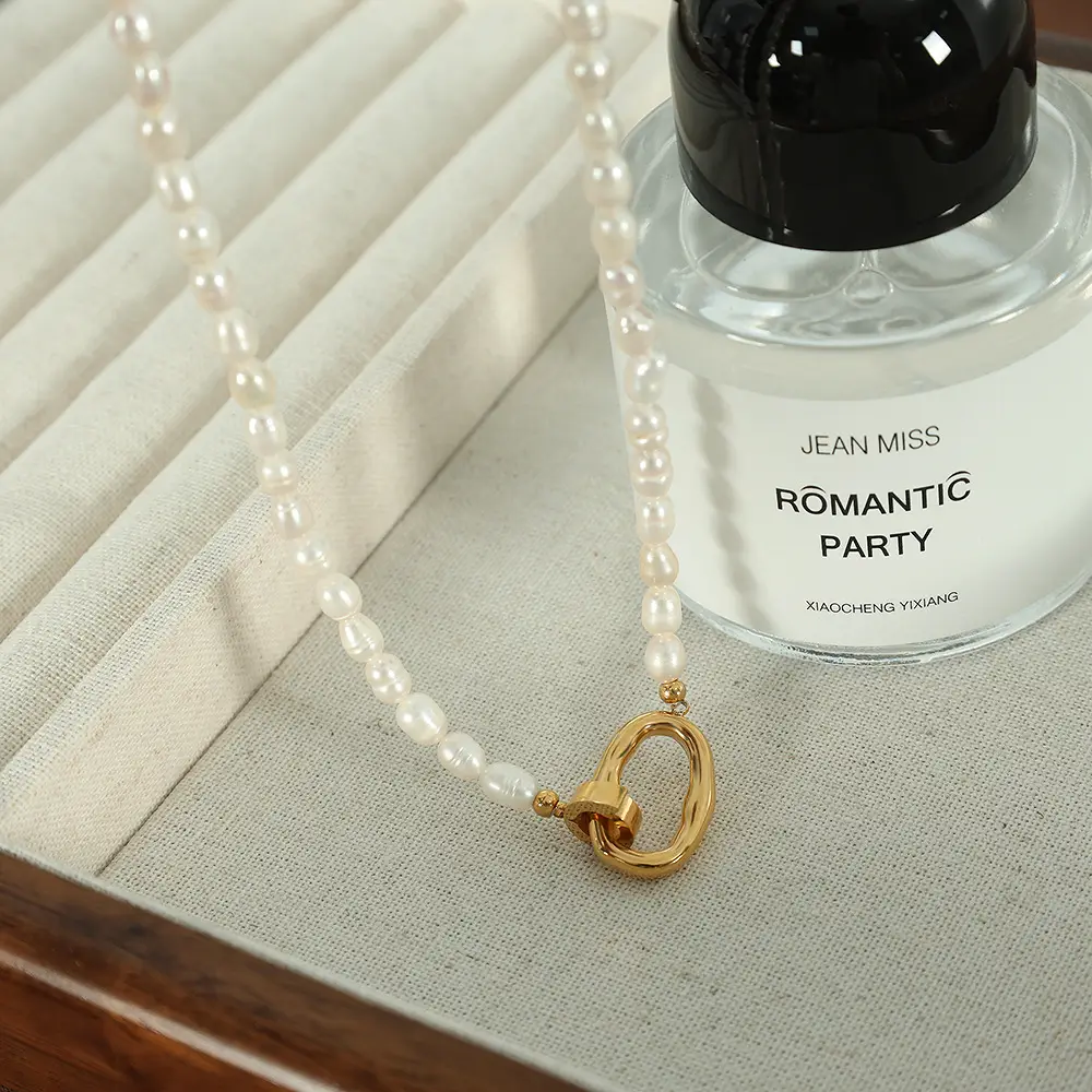 French Minimalist Pearl Bracelet Necklace for Women