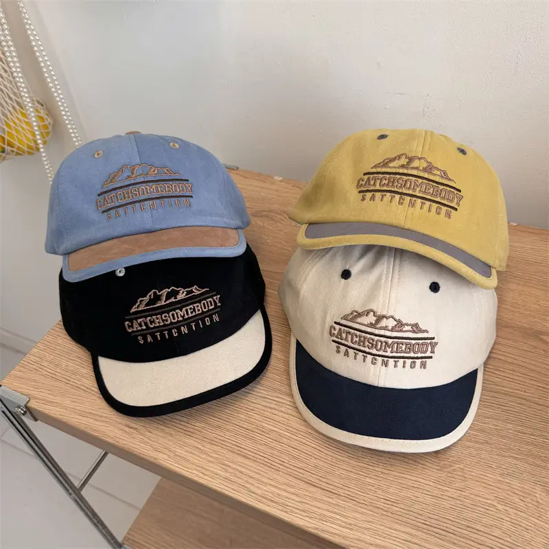 Korean Style Embroidered Baseball Caps for Men Women - Image 4