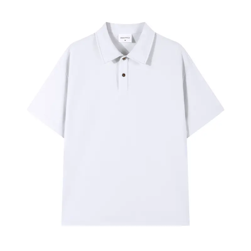 Red Beaded Polo Shirt 230g Casual Short Sleeve - Image 13