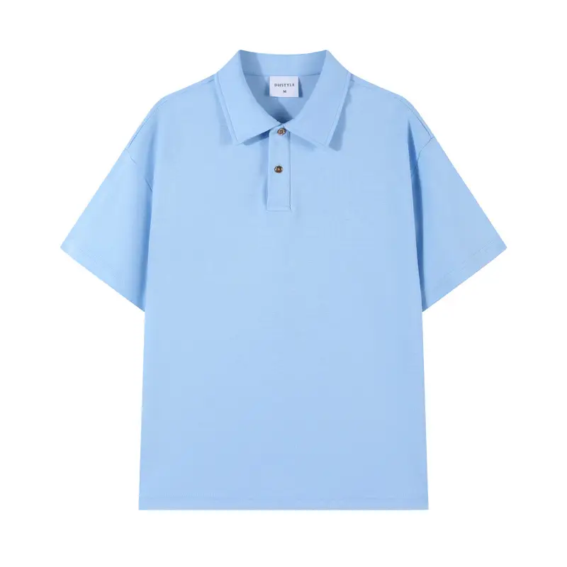 Red Beaded Polo Shirt 230g Casual Short Sleeve - Image 3