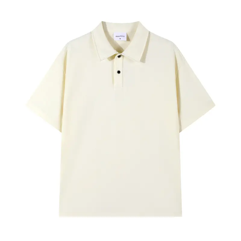 Red Beaded Polo Shirt 230g Casual Short Sleeve - Image 5