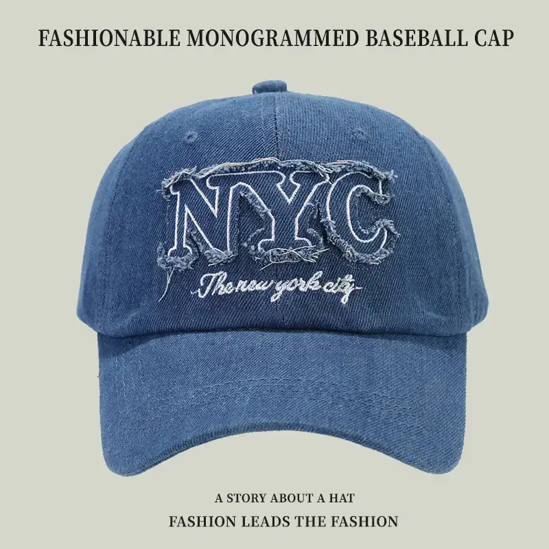 Black Embroidered NYC Cap Women Casual Streetwear - Image 6