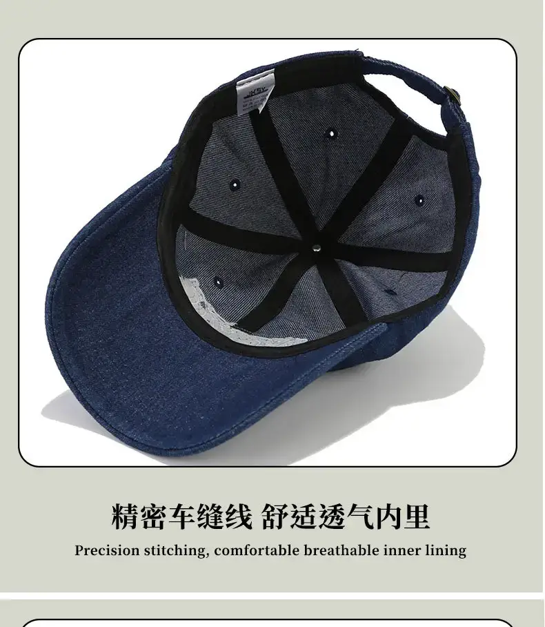 Black Embroidered NYC Cap Women Casual Streetwear — feature 12