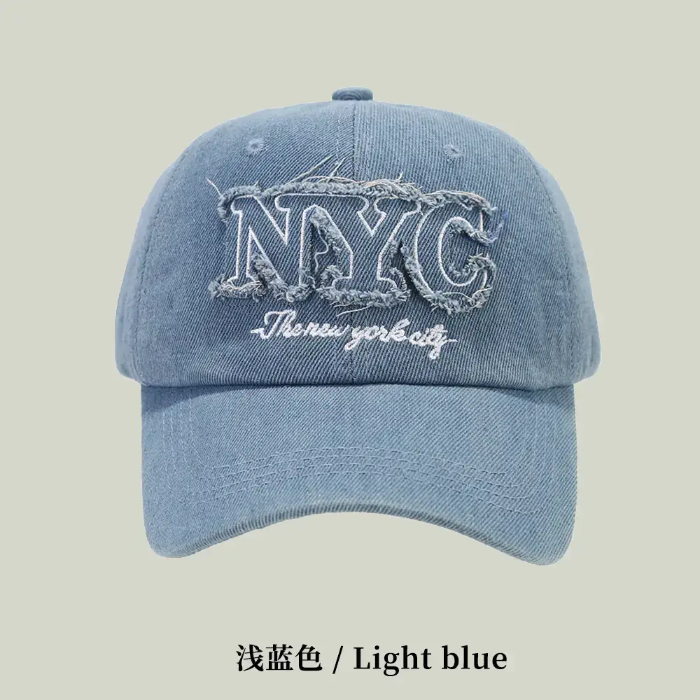 Black Embroidered NYC Cap Women Casual Streetwear - Image 3
