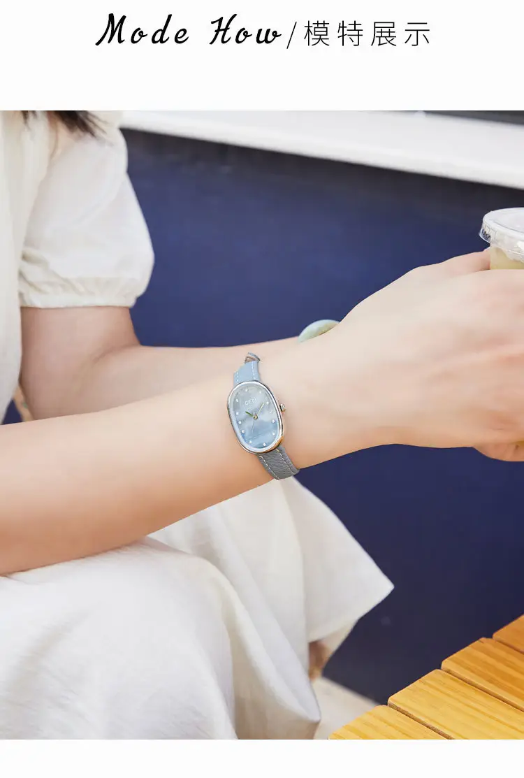 Goldie Light Luxury Women's Watch with Litchi Strap — feature 8
