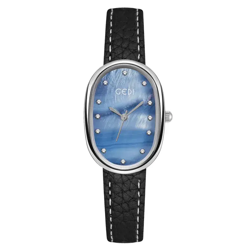 Goldie Light Luxury Women's Watch with Litchi Strap - Image 6