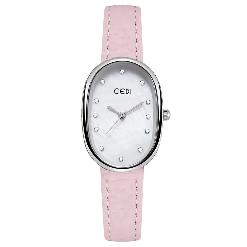 Goldie Light Luxury Women's Watch with Litchi Strap - Image 8