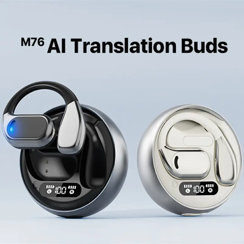 Smart Translation Bluetooth Headset Ai-M62 Ows Smart Open Wireless Headset Large Capacity Private Model Spot