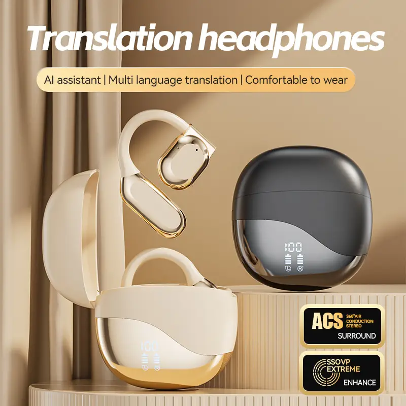 Smart Translation Bluetooth Headset Ai-M62 Ows Smart Open Wireless Headset Large Capacity Private Model Spot