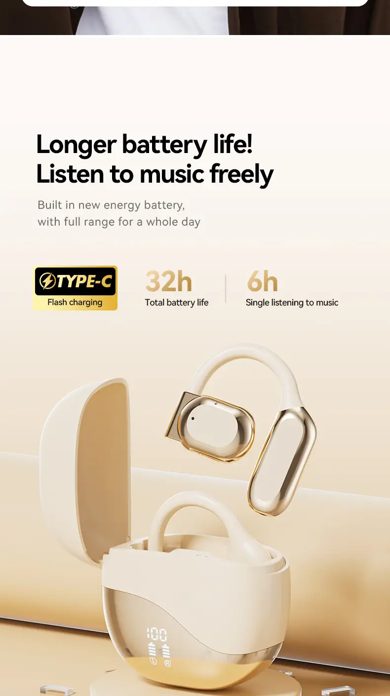 Smart Translation Bluetooth Headset Ai-M62 Ows Smart Open Wireless Headset Large Capacity Private Model Spot — feature 18