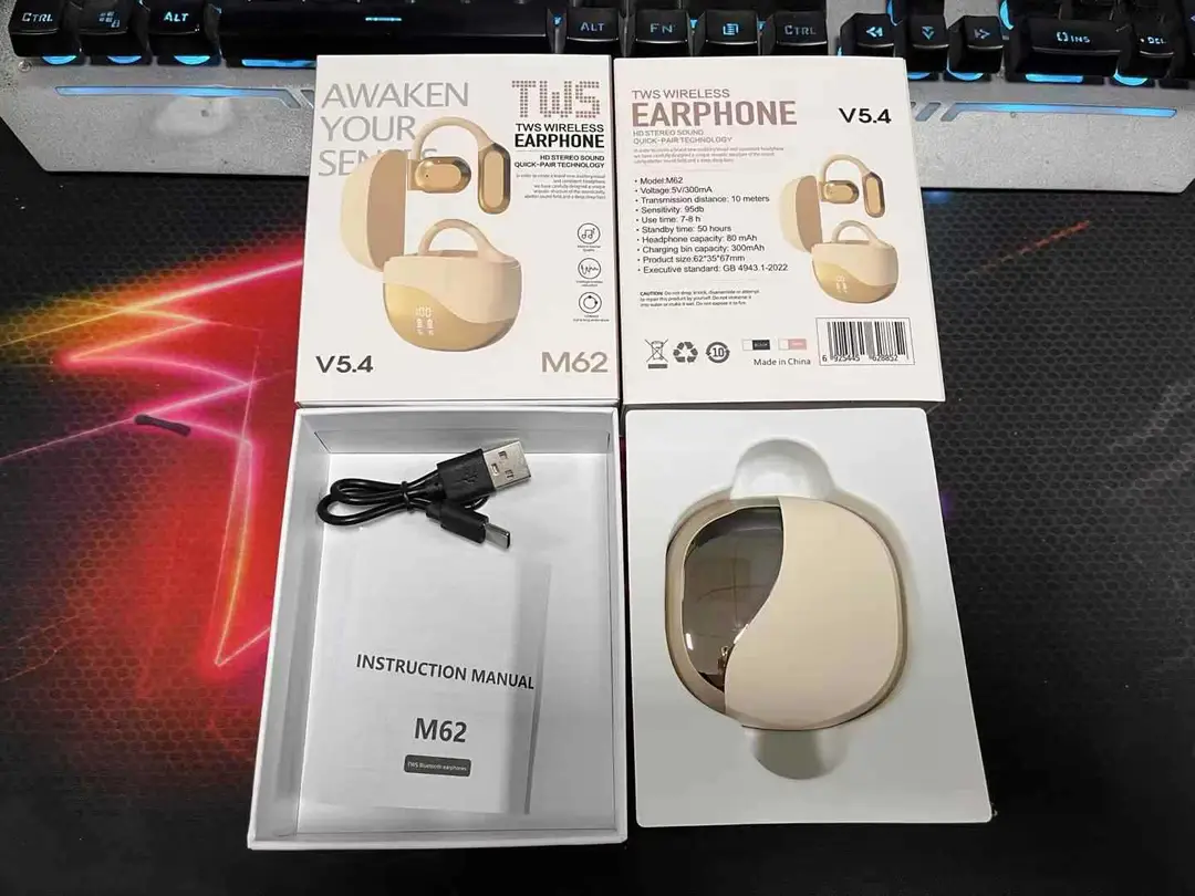 Smart Translation Bluetooth Headset Ai-M62 Ows Smart Open Wireless Headset Large Capacity Private Model Spot — feature 2