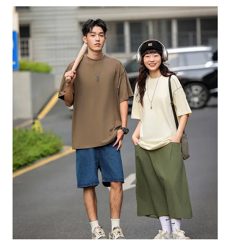 Men's Heavy Cotton Short Sleeve T-Shirt Olive Green — feature 18