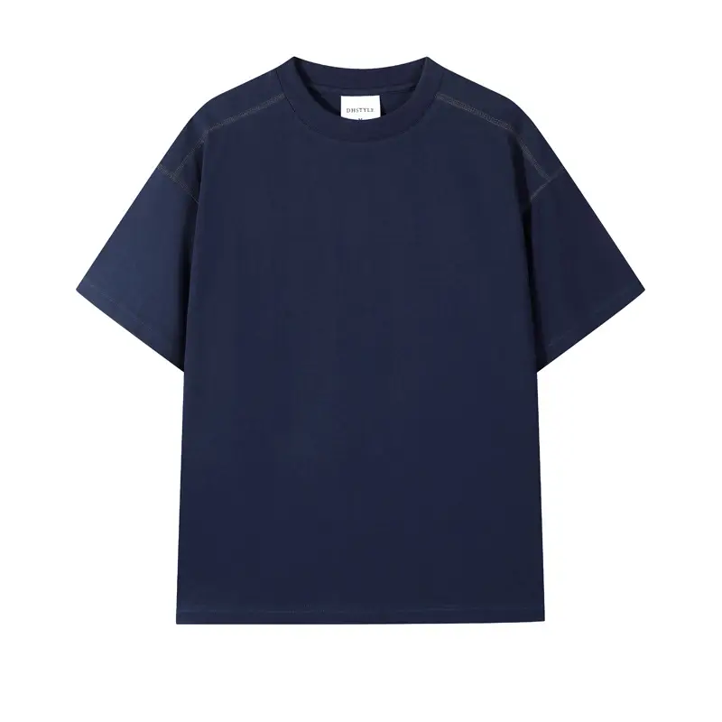 Men's Heavy Cotton Short Sleeve T-Shirt Olive Green - Image 3
