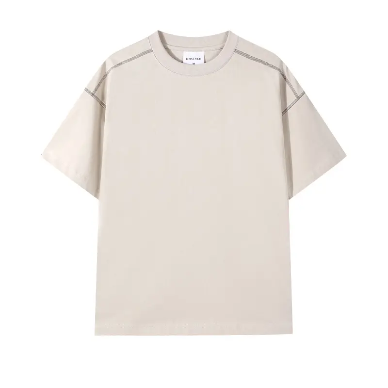 Men's Heavy Cotton Short Sleeve T-Shirt Olive Green - Image 6