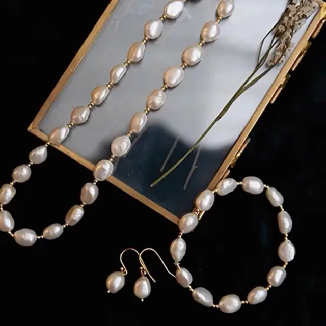 Elegant Pearl Necklace Set for Women Autumn Winter - Image 5