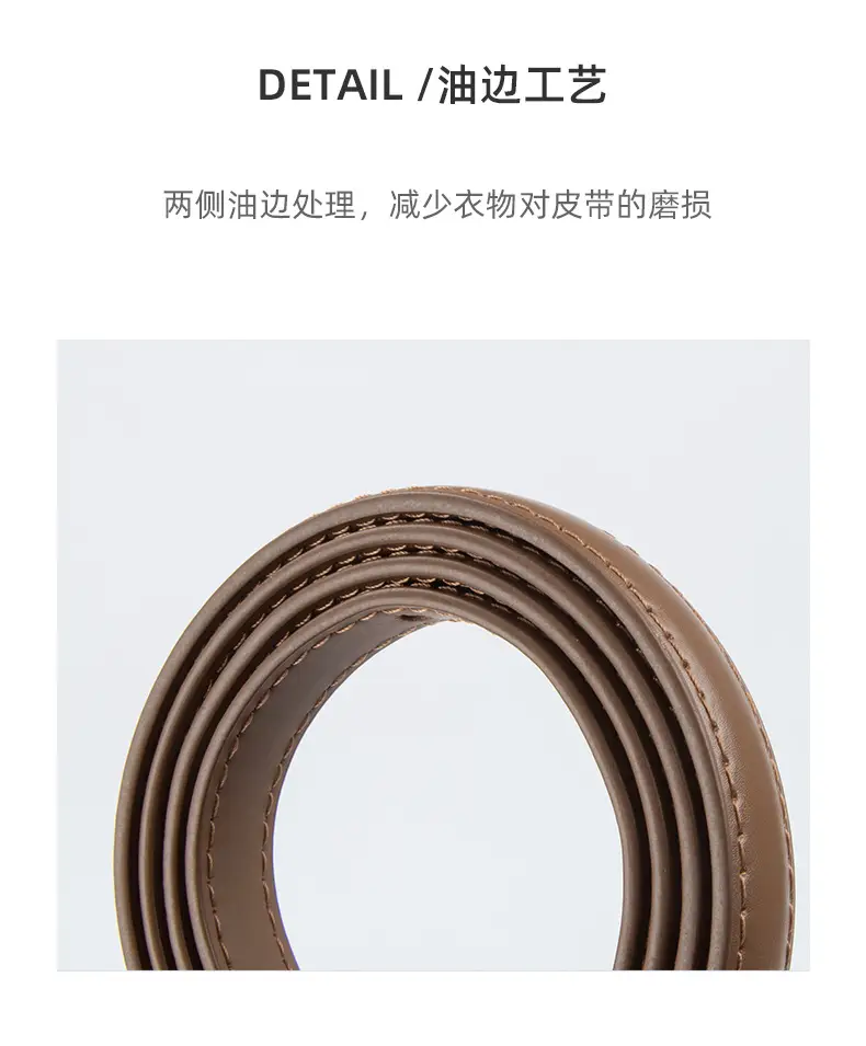 Women Genuine Leather Belt with Gold & Silver Buckle β feature 8