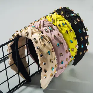 High Gloss Skull Top Headband with Colorful Gems — feature 13