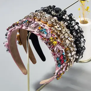 High Gloss Skull Top Headband with Colorful Gems — feature 15