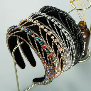 High Gloss Skull Top Headband with Colorful Gems — feature 19
