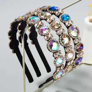 High Gloss Skull Top Headband with Colorful Gems — feature 3